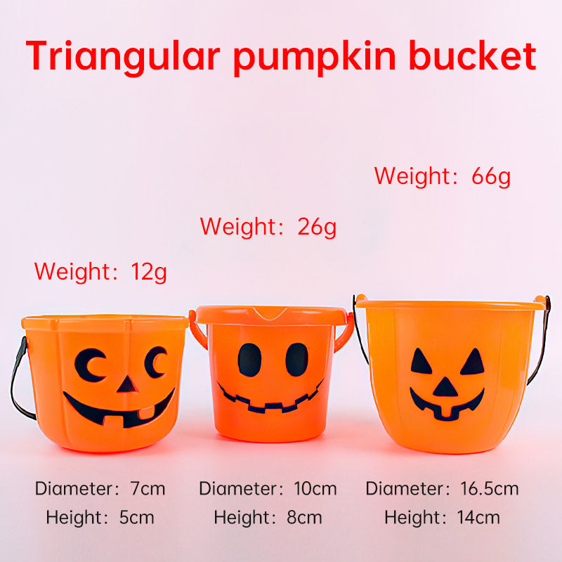 Halloween Mini Plastic Pumpkin Bucket