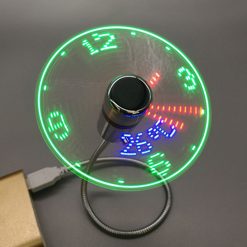 New USB Clock Fan with Real Time Clock