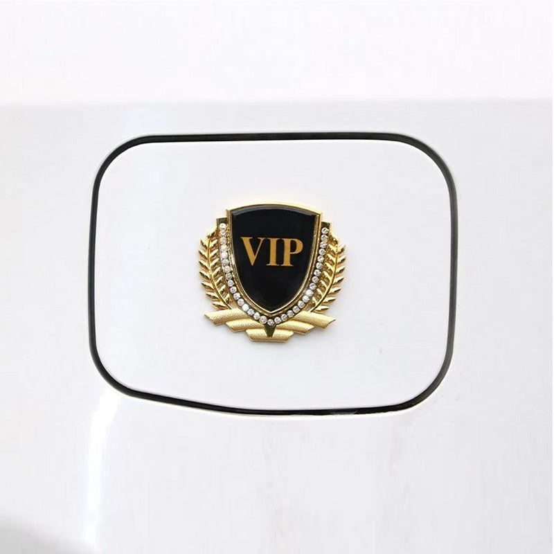 3D Wheat Ear Diamond Metal Creative Car Sticker