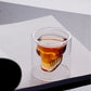 Double Walled Skull Glass Mug For Hot & Cold Drinks