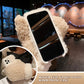 Winter Cute Gloves Fluffy Warm Phone Case