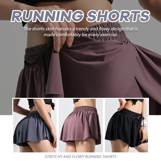 Stretchy and Flowy Running Shorts