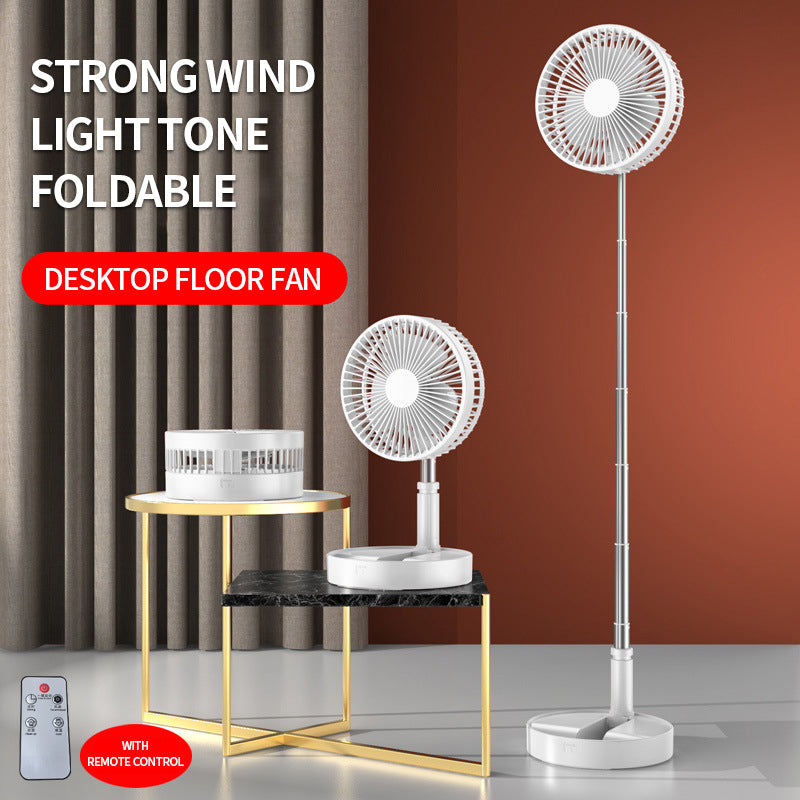 Stand Fan, Folding Portable Telescopic USB Fan