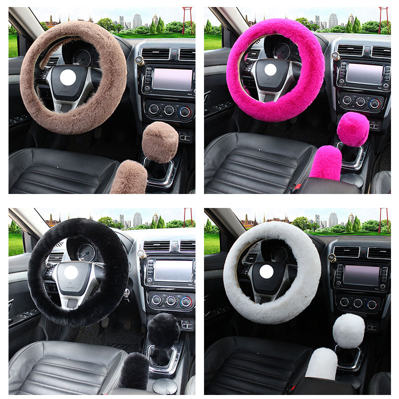 Steering wheel cover Gear cover Handbrake cover