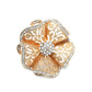 Vintage Hollow Diamond Flower Ring