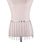 Multi-chain Tassel Pu Leather Belly Belt