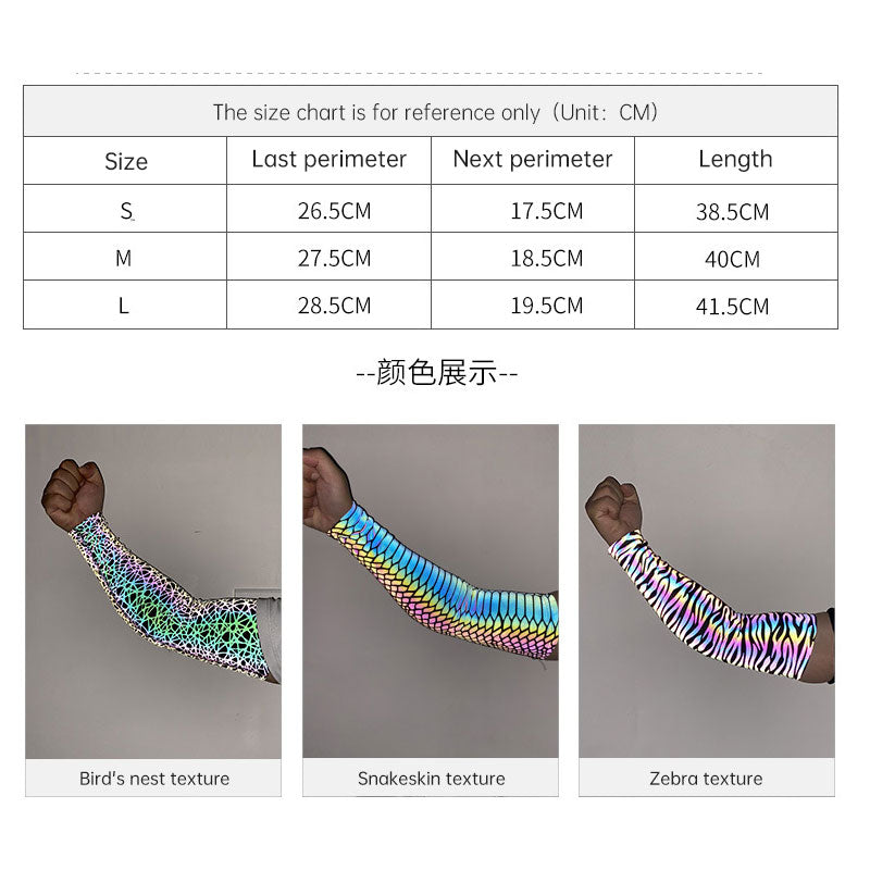 Glowing Reflective Arm Sleeves