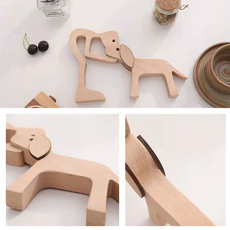 Wooden Dog Ornaments