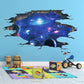 Creative 3D Blue Cosmic Galaxy Wall Sticker