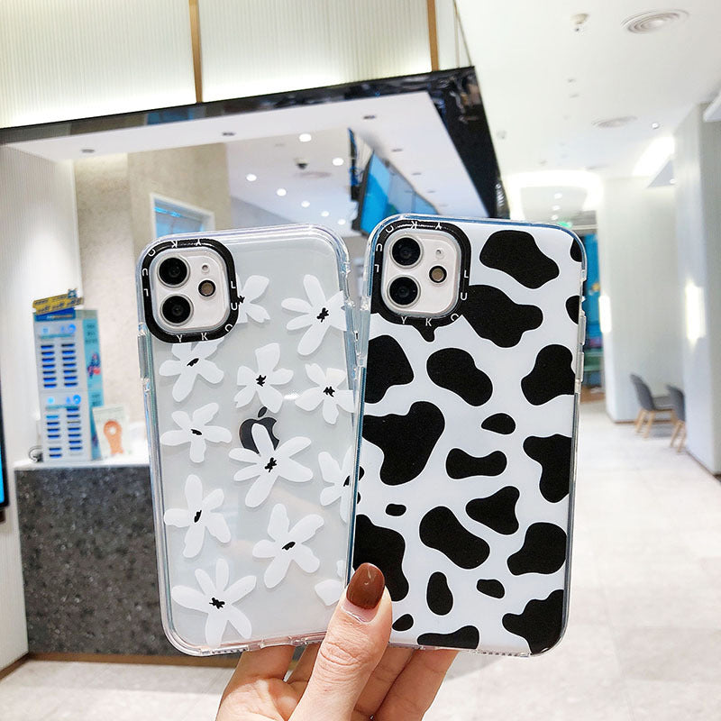 Cow Pattern Flower Pattern Phone Case