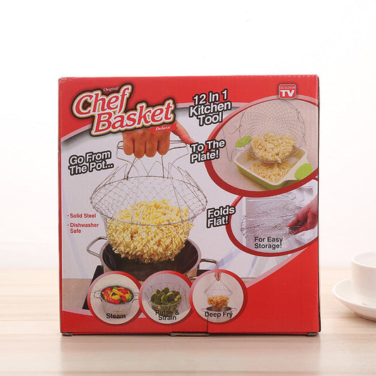 Stainless Steel Telescopic Frying Basket