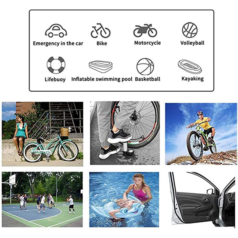 Multifunction Portable Bike Mini Inflator Tire Repair Tool