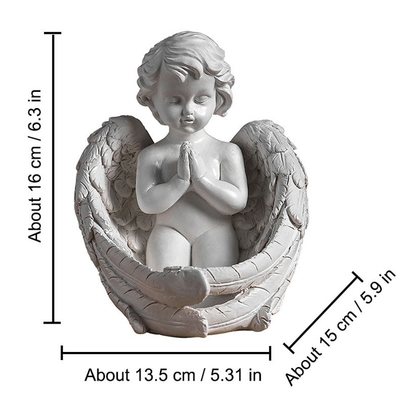 Angel Candlestick Resin Decoration