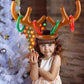 Inflatable Santa Funny Reindeer Antler Hat