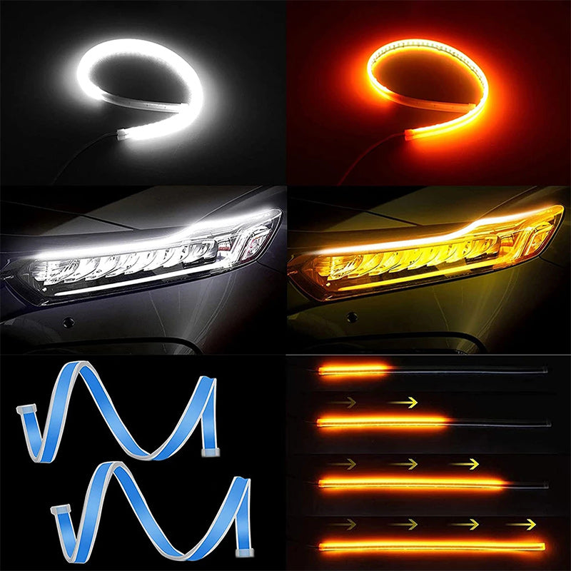 LED Daytime Running Lights Sequential Turn Signal Light