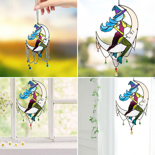 The Witch in the Moon Wind Chime Hanging