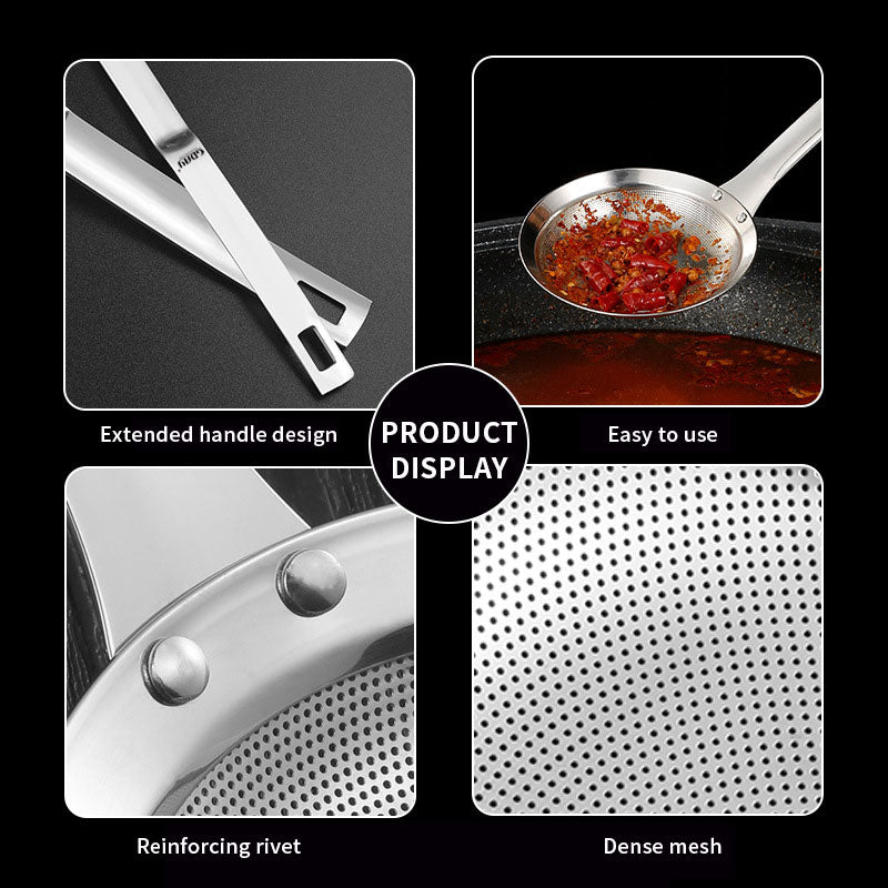 Stainless Steel Oil Colander Spoon