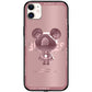 Incoming Call Luminous Metal Bear Phone Case