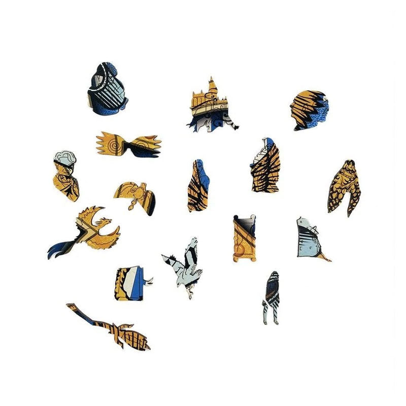 Harry potter-hogwarts badge-premium wooden jigsaw puzzle