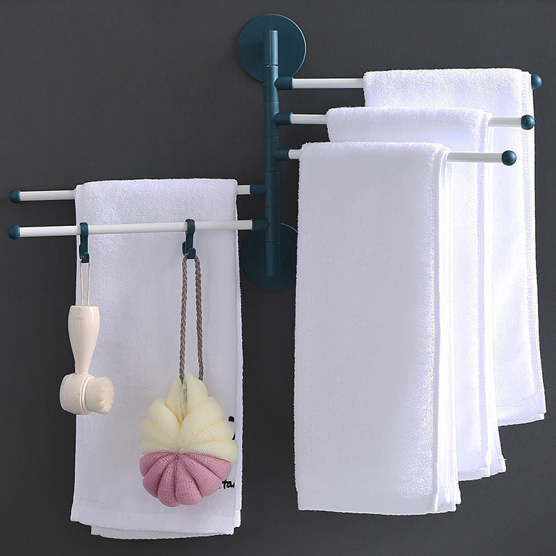 Wall Mounted Rotating Towel Rack No-Punching