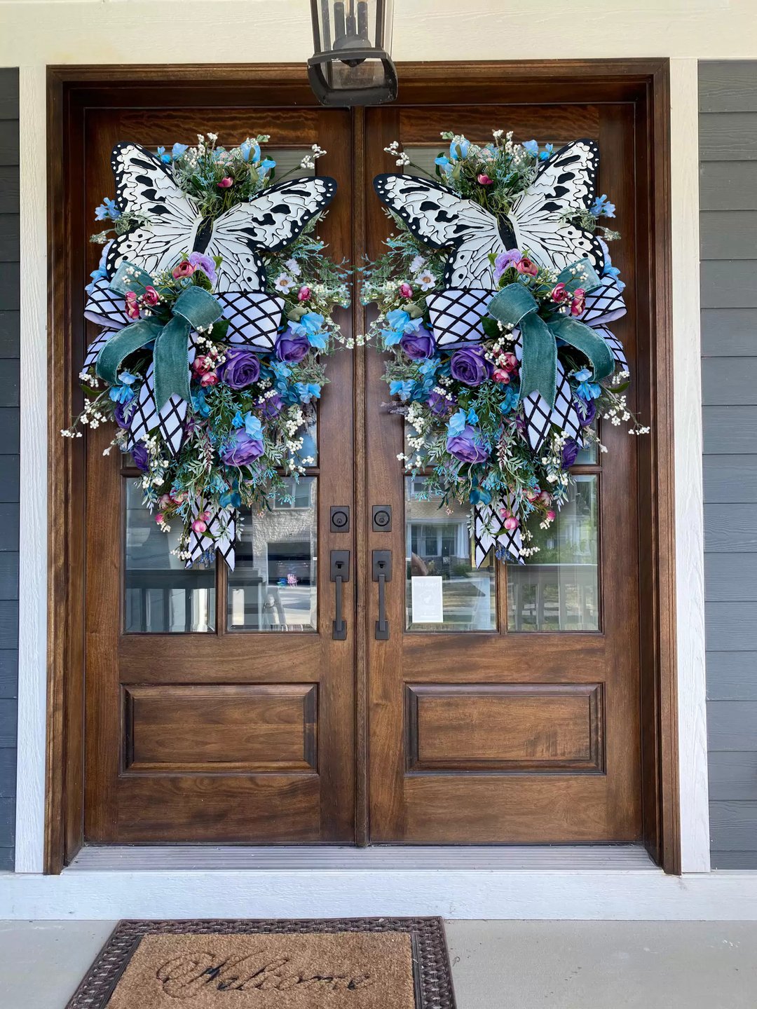 Spring Front Door Swag-Rustic Home Decor