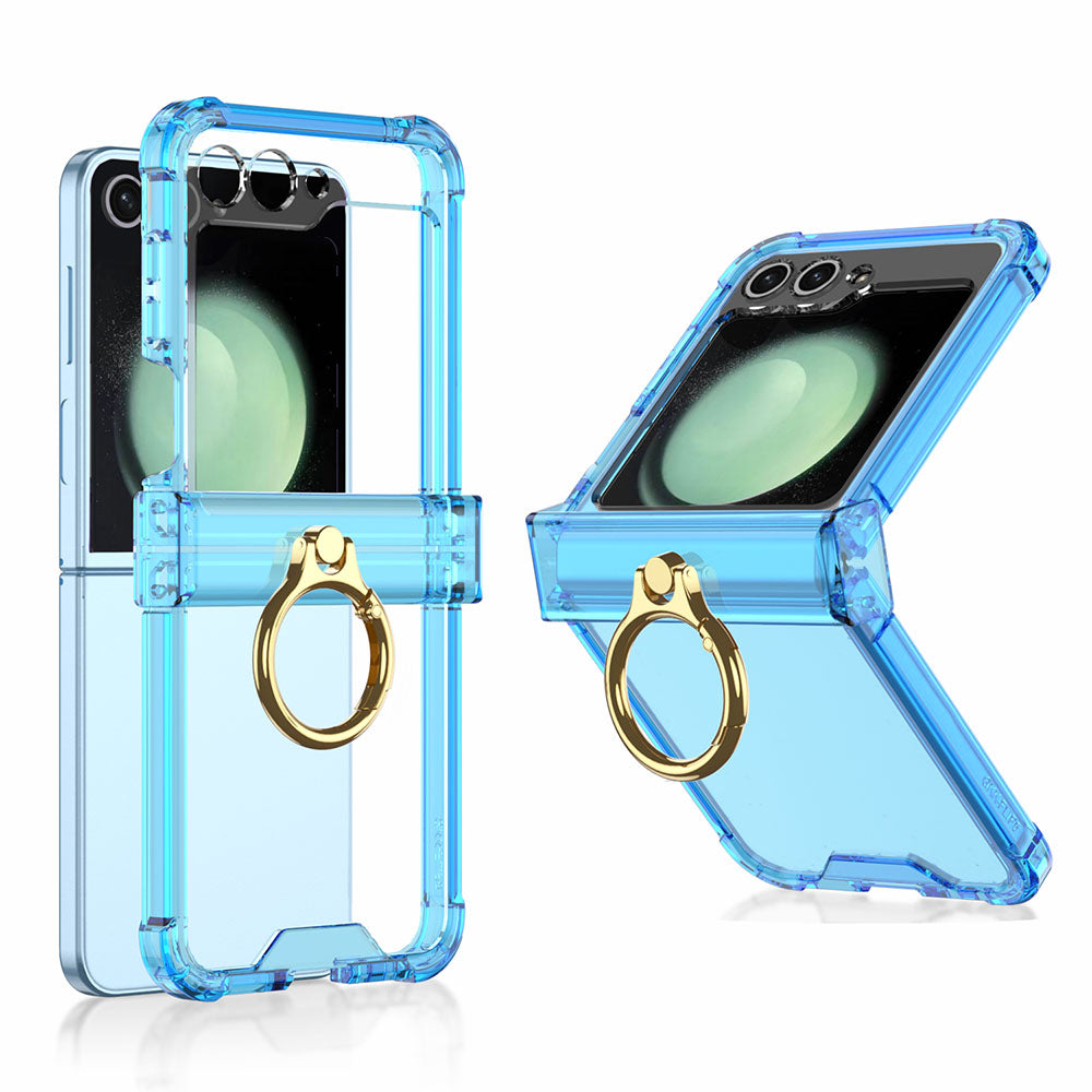 Airbag Ring Hinge Phone Case for Samsung Galaxy Z Flip5 Flip4 Flip3