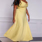 Drape Maxi Dress with Built-in Bra