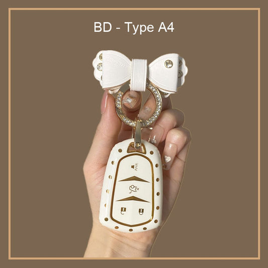 For Cadillac Polka Dot Key Case