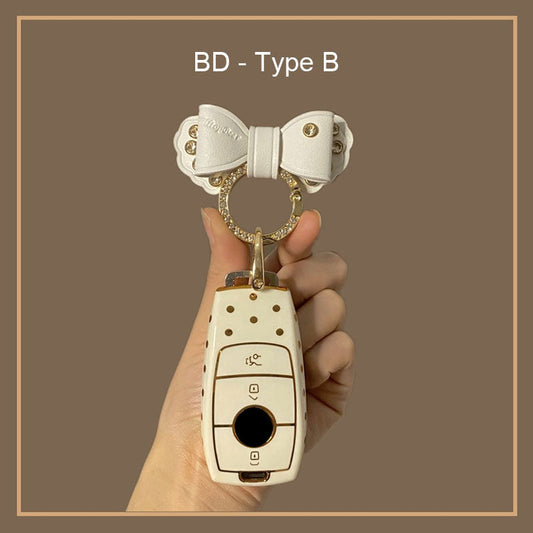Suitable for Benz Polka Dot Key Case