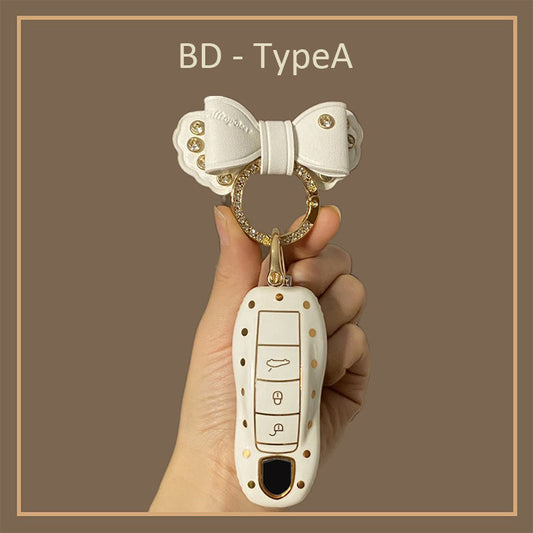 Suitable for Porsche Polka Dot Key Case