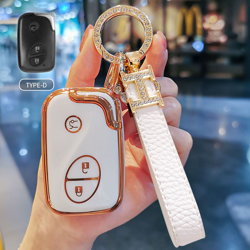 Lexus Car Key Case Rhinestones Keychain