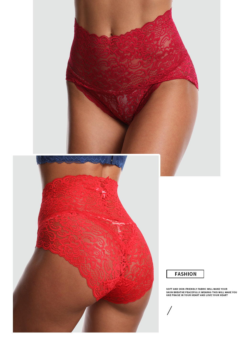 High Waist Lace Panties