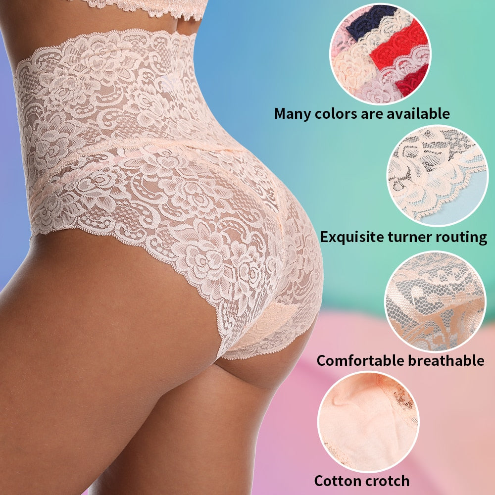 High Waist Lace Panties