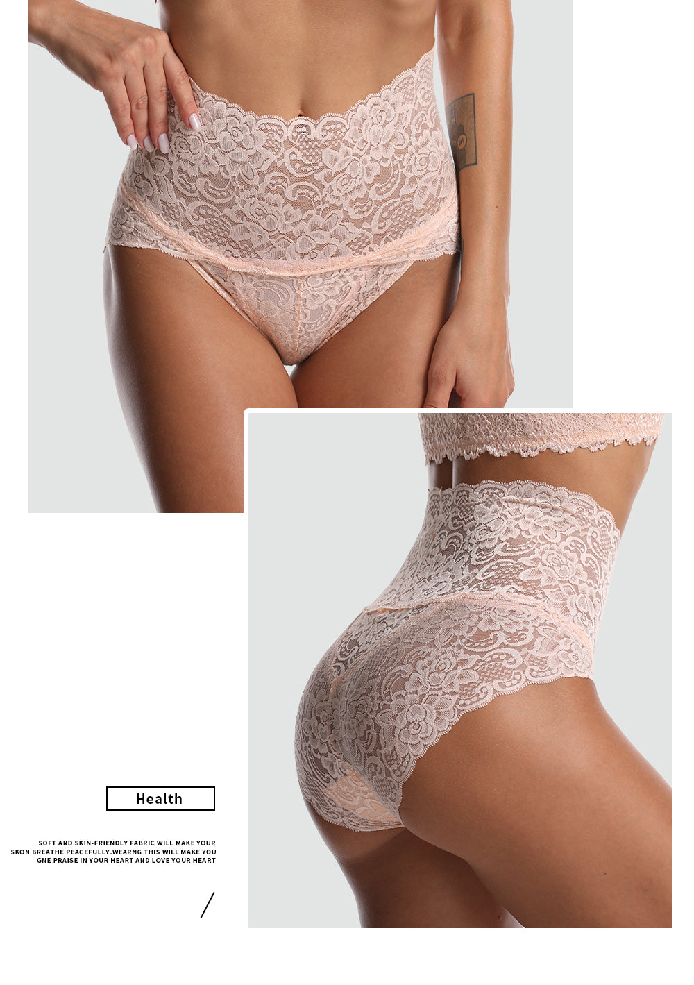High Waist Lace Panties