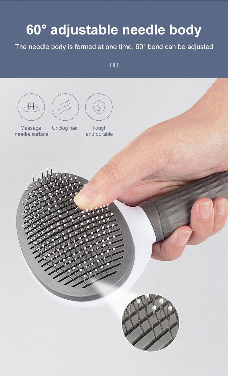 Self-Cleaning Brush For Cats And Dogs