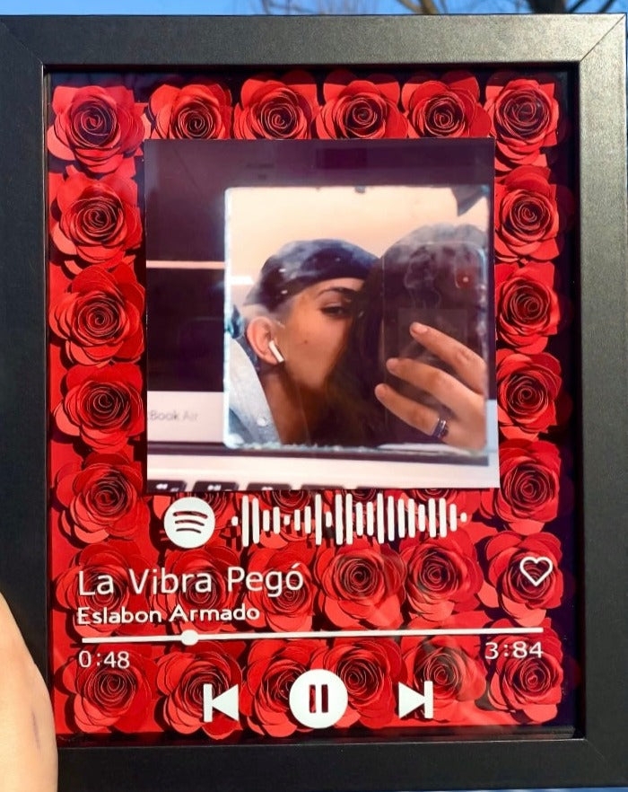 Personalized DIY Song Name Rose Photo Frame