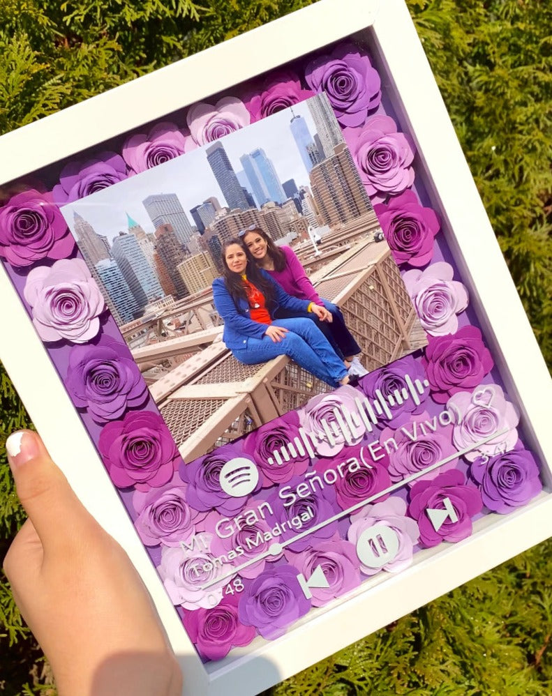 Personalized DIY Song Name Rose Photo Frame