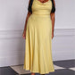 Drape Maxi Dress with Built-in Bra