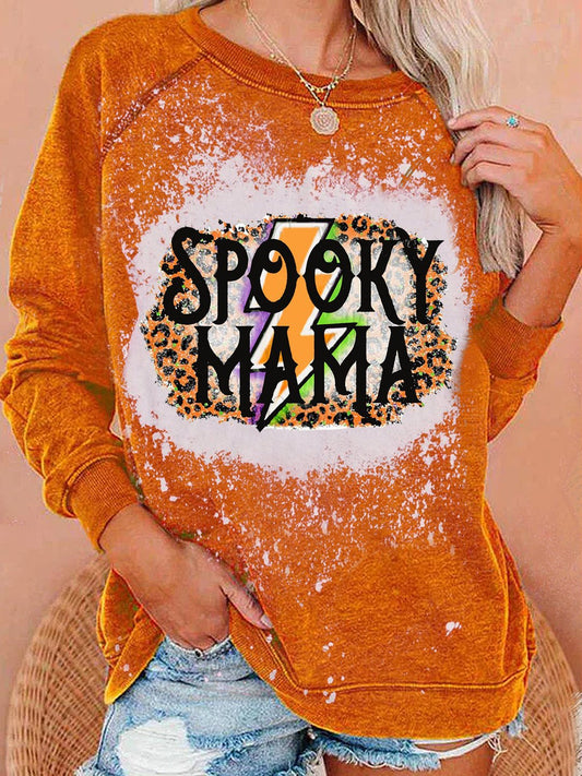 SPOOKY MAMA-Lenght Sleeve Shirt