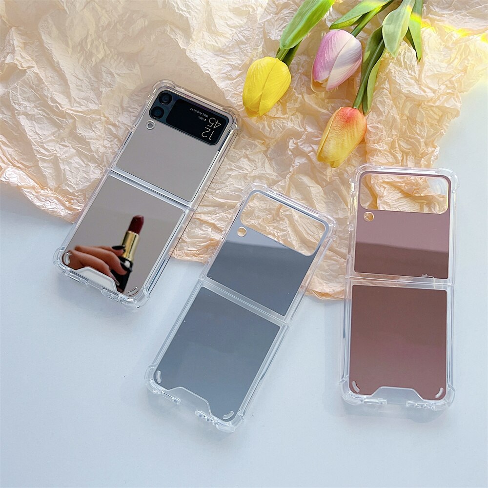 Cute Mirror Case For Z Flip
