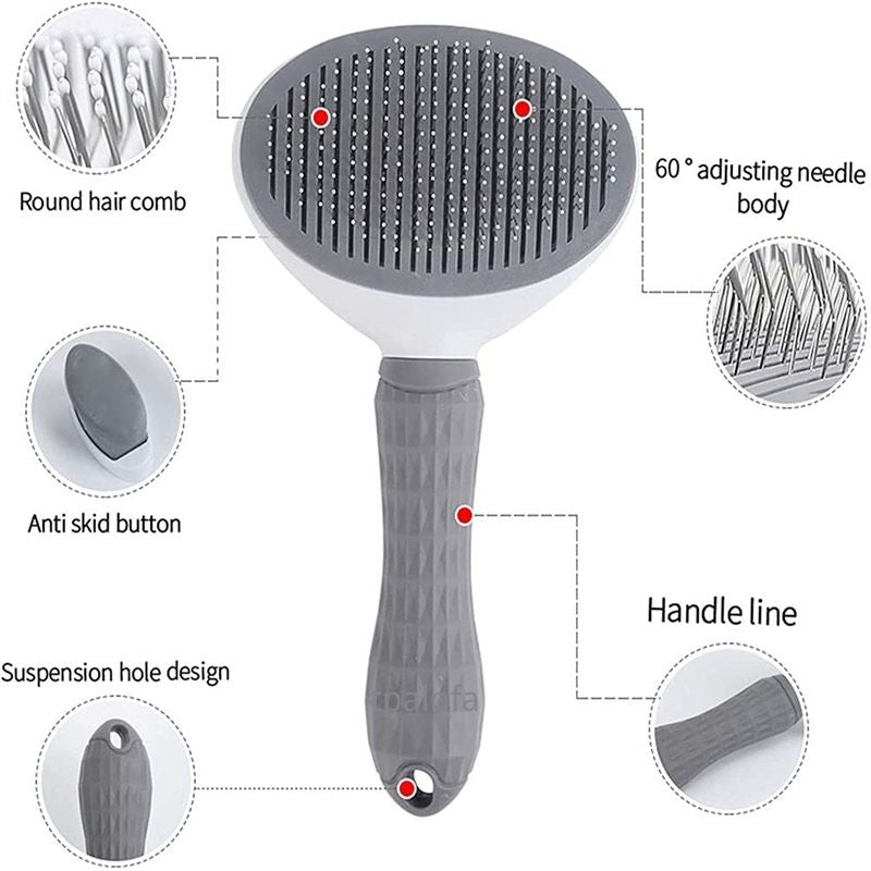 Self-Cleaning Brush For Cats And Dogs