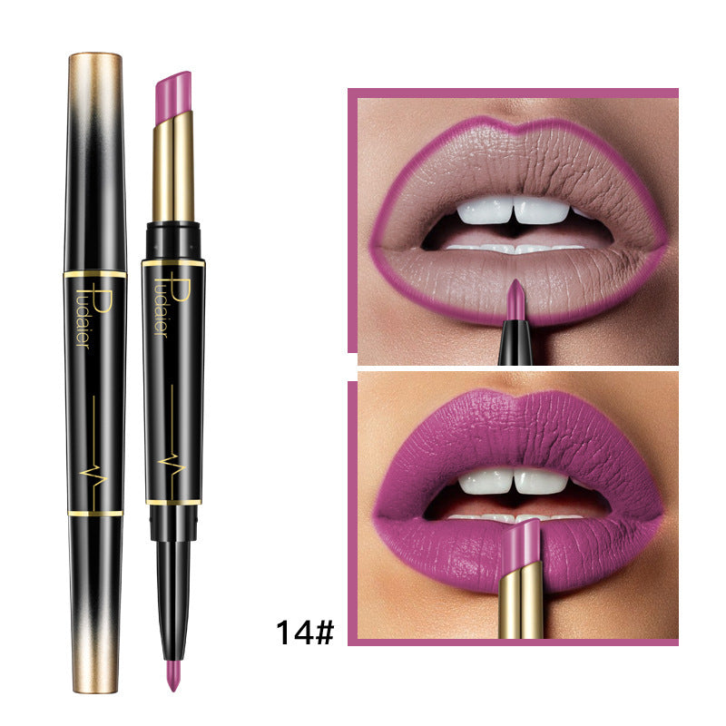 16 Color Long Lasting Lipstick + Lip Liner Combo