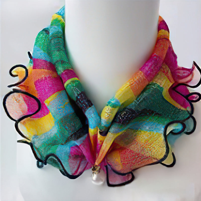 Pearl Mesh Pullover Small Scarf