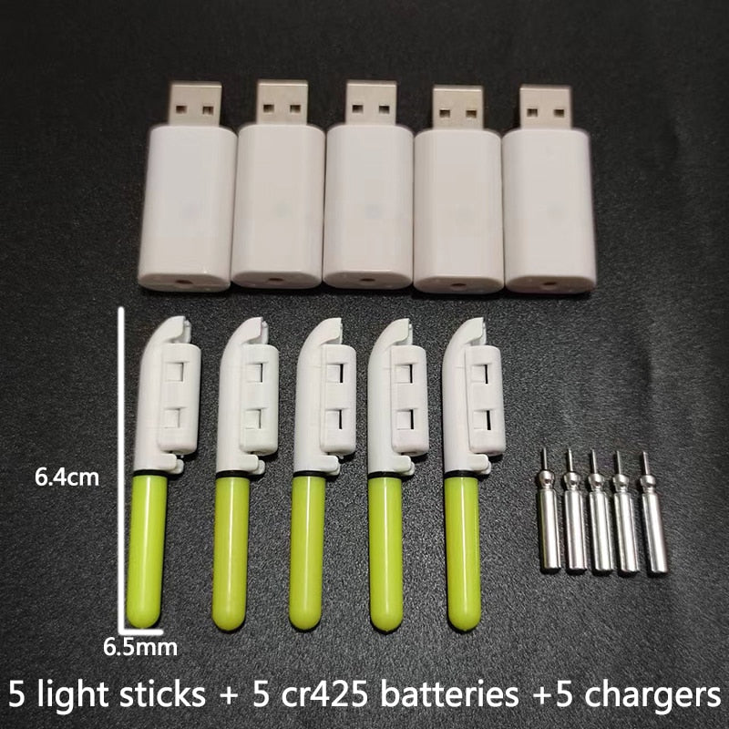 🐠Electronic Fishing Float Glow Stick-5pcs