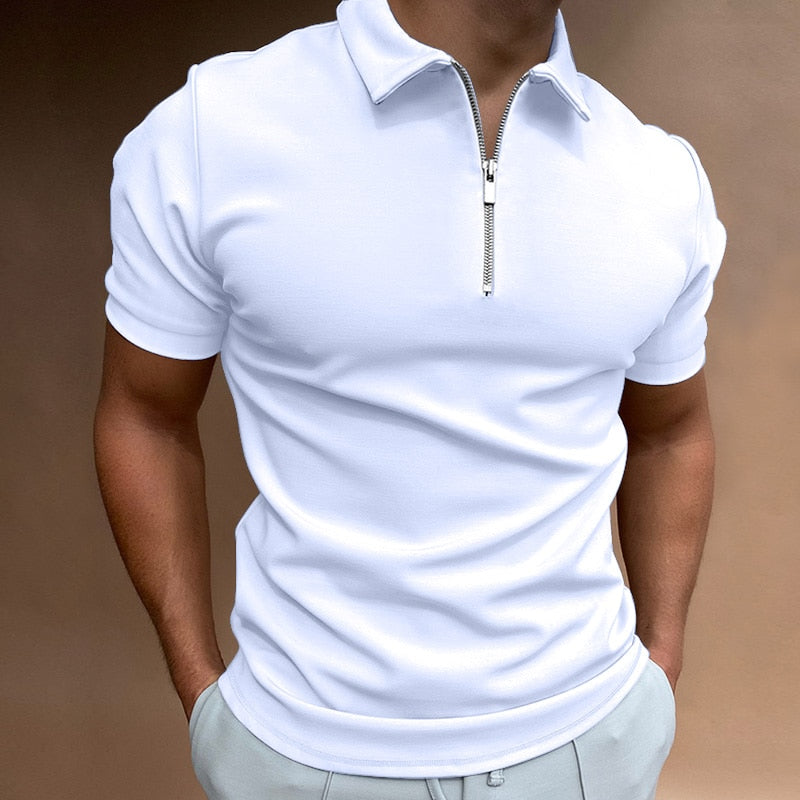 ZIP POLO SHIRT
