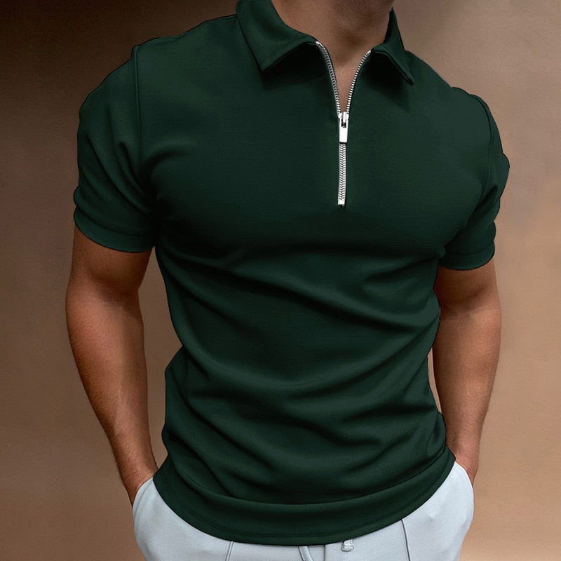 ZIP POLO SHIRT