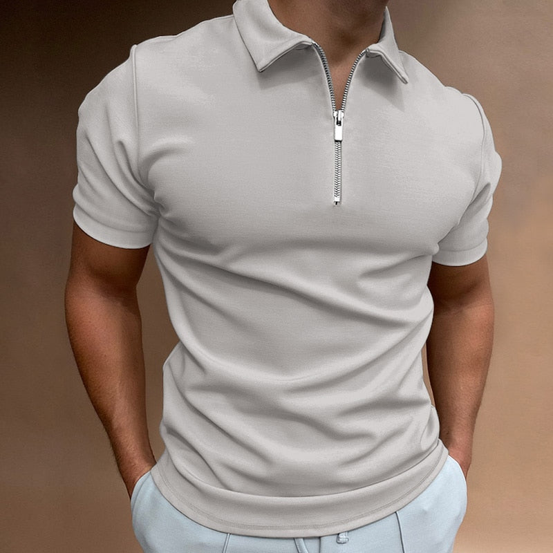 ZIP POLO SHIRT