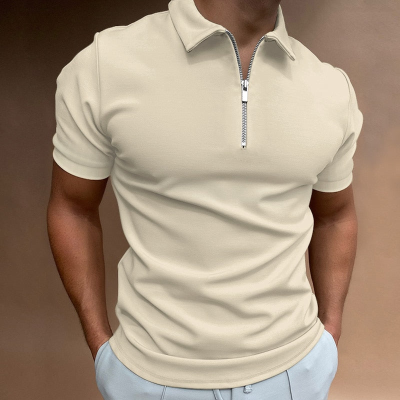 ZIP POLO SHIRT