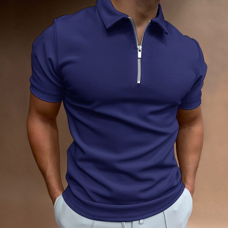 ZIP POLO SHIRT