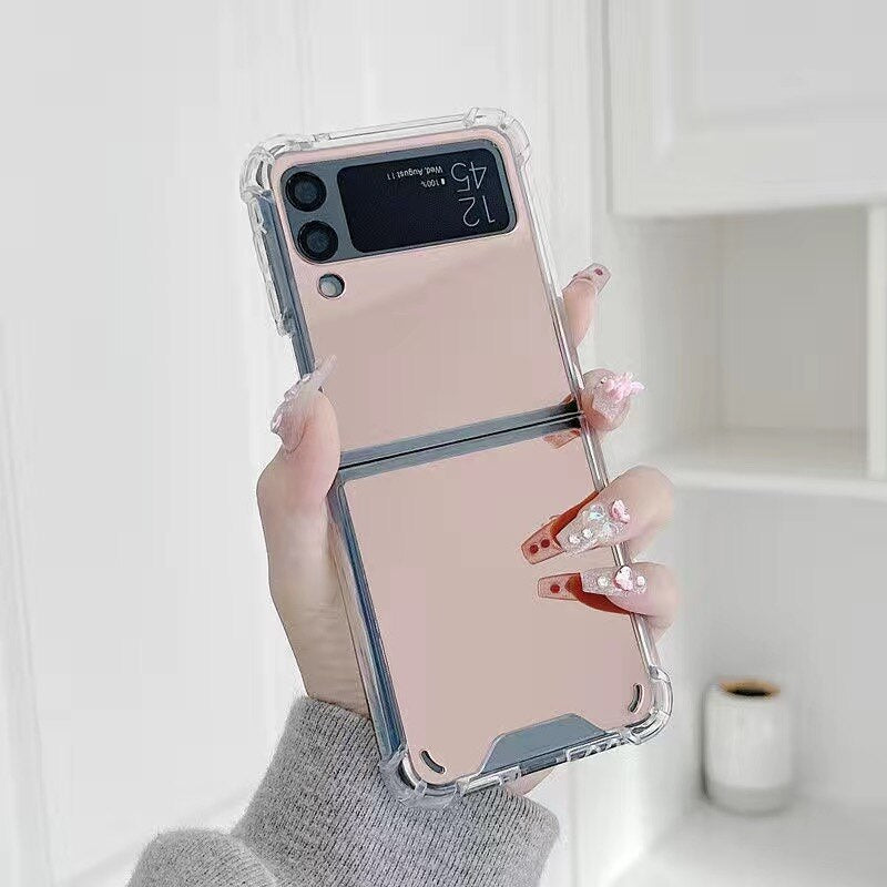 Cute Mirror Case For Z Flip